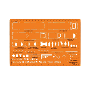 Il normografo è un particolare tipo di strumento per il disegno tecnico, utilizzato per la scrittura di caratteri uniformi